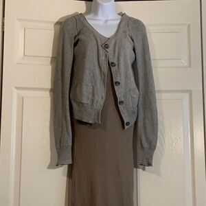 AEROPOSTALE, sweater, button up, cotton/acrylic, medium, great condition